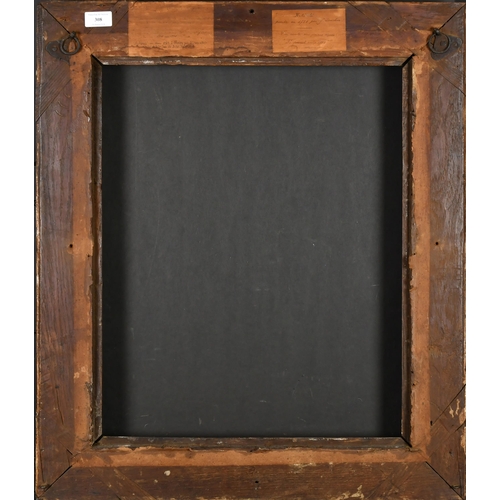 308 - 18th Century French School. A Carved Giltwood Louis Frame, rebate 21.75