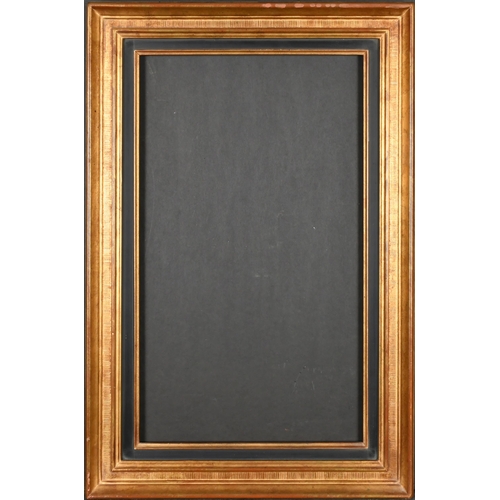 310 - 20th Century European School. A Gilt and Black Frame, rebate 21.75