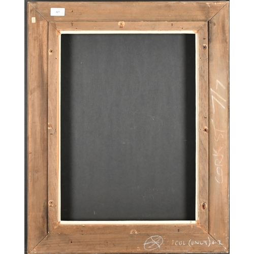 317 - 20th Century English School. A Louis Style Painted Composition Frame, with a fabric slip, rebate 20.... 