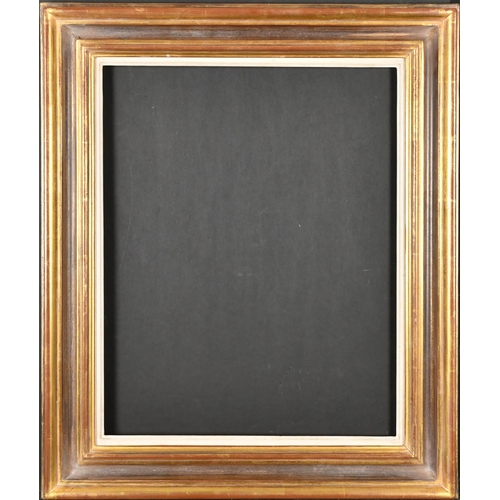 319 - 20th Century English School. A Gilt and Painted Frame, with a white slip, rebate 20