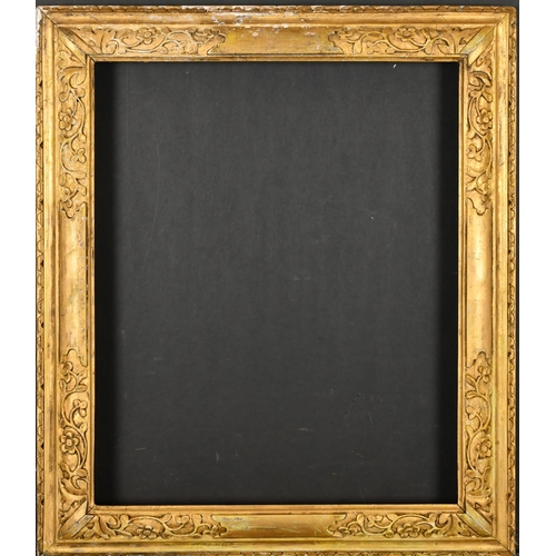 321 - 19th Century English School. A Gilt Composition Frame, rebate 19.5