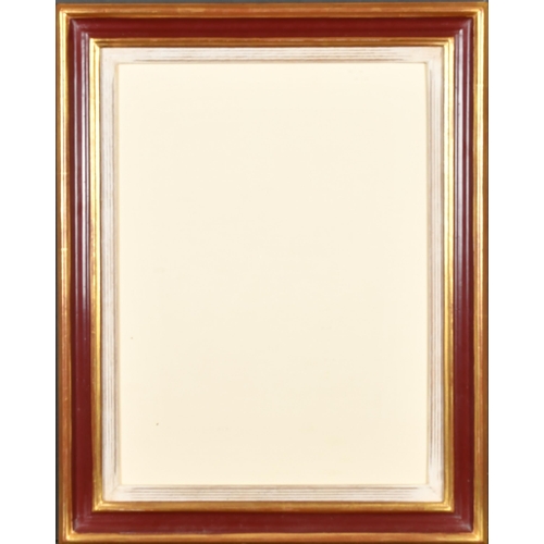 329 - 20th Century English School. A Gilt and Painted Frame, with a white slip and inset glass, rebate 16.... 