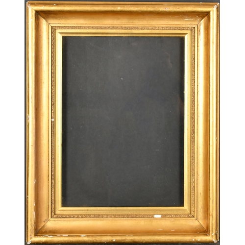 330 - 19th Century English School. A Gilt Composition Hollow Frame, with inset glass, rebate 16.25