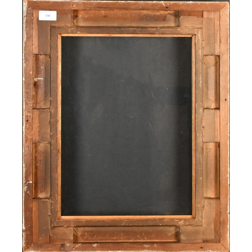 330 - 19th Century English School. A Gilt Composition Hollow Frame, with inset glass, rebate 16.25