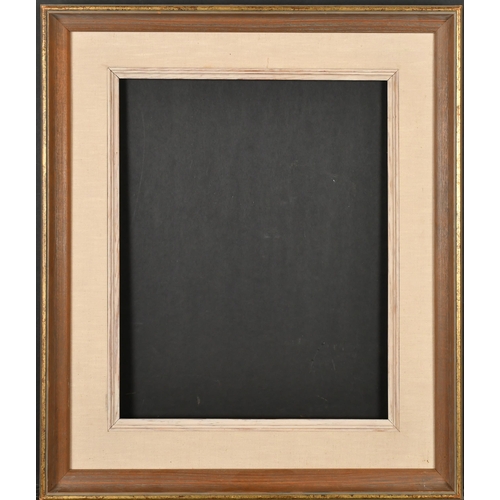 331 - 20th Century English School. A Wooden Frame, with gilt edging and a fabric slip, rebate 16