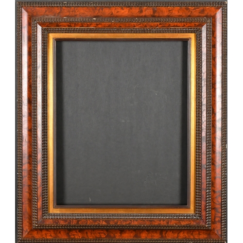 332 - 20th Century English School. A Painted Simulated Tortoiseshell Frame, rebate 16