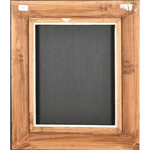 332 - 20th Century English School. A Painted Simulated Tortoiseshell Frame, rebate 16