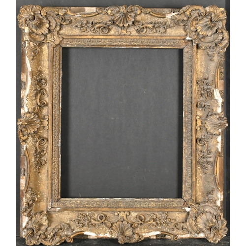 333 - 19th Century English School. A Gilt Composition Frame, with swept centres and corners, rebate 15.5