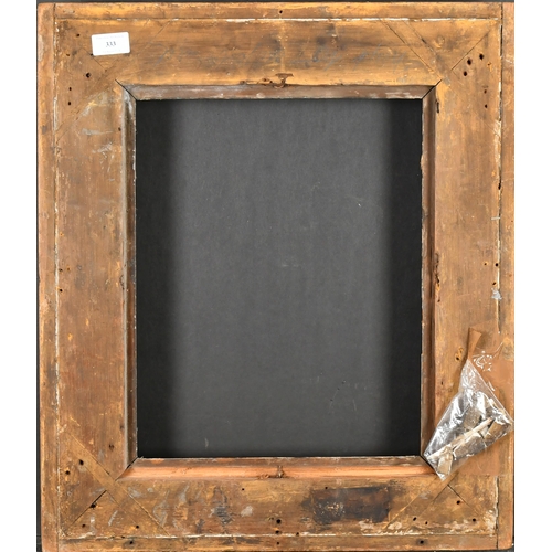 333 - 19th Century English School. A Gilt Composition Frame, with swept centres and corners, rebate 15.5