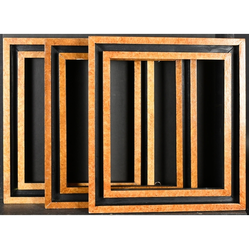 338 - 20th Century English School. A Near Set of Three Painted Frames, rebate 14.25