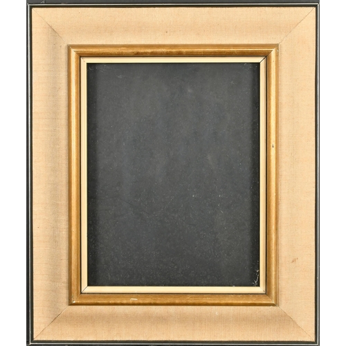 339 - 20th Century English School. A Gilt Frame with a black outer edge lined in fabric, and white slip an... 