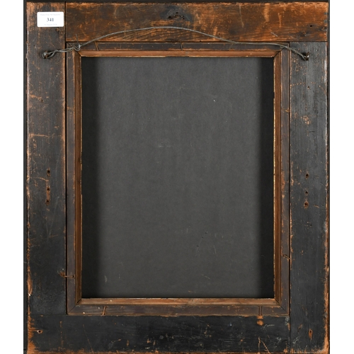 341 - 19th Century Dutch School. A Darkwood Frame, with a gilt slip, rebate 14