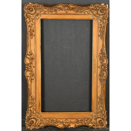 347 - 19th Century English School. A Painted Composition Frame, with swept centres and corners, rebate 14