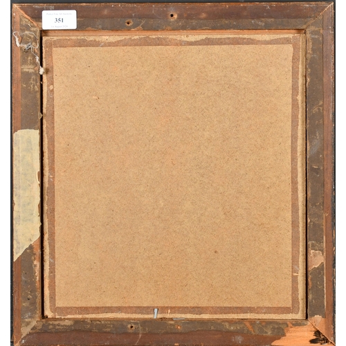 351 - 19th Century English School. A Maple Frame, with a gilt slip and inset glass, rebate 12.5