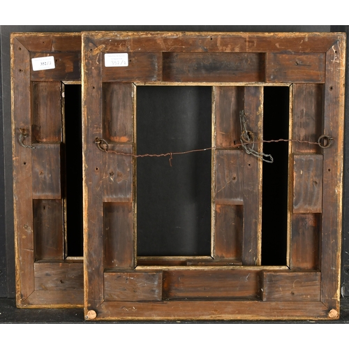 352 - 19th Century English School. A Pair of Painted Composition Frames, rebate 12.5