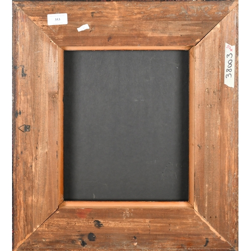 353 - 20th Century European School. A Darkwood Ribbed Frame, rebate 12.5