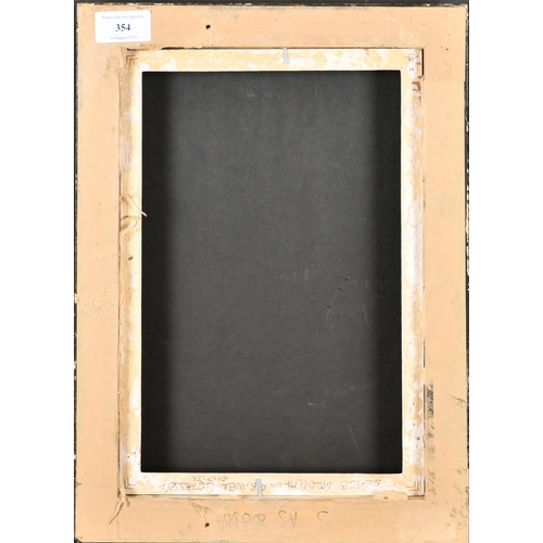 354 - 20th Century English School. A Darkwood Frame, with a gilt slip, rebate 11.25