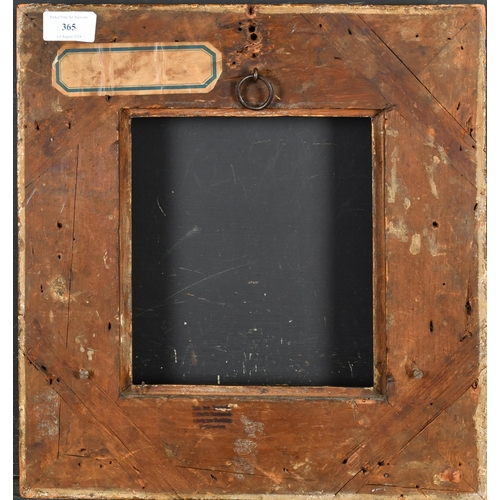 365 - 19th Century English School. A Painted Composition Frame, with swept corners, rebate 8