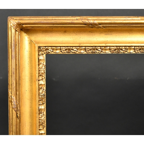 399 - Late 18th Century English School. A Hollow Gilt Composition Frame, with a carved inner edge, rebate ... 