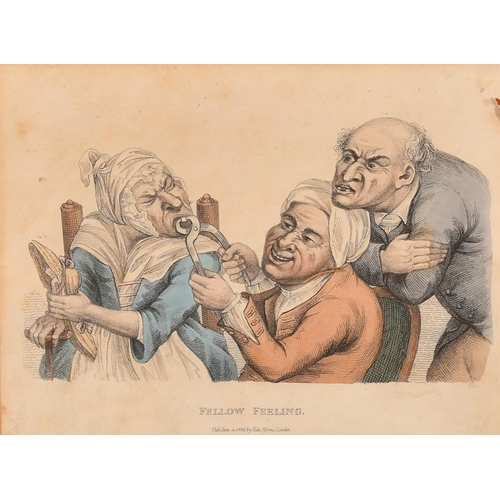 1 - After J Collier (Tim Bobbin) (1708-1786) British. A Set of Four Cartoons of Dentistry from 'The Pass... 