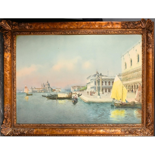 107 - Alberto Prosdocimi (1852-1925) Italian. A Venetian Scene, Watercolour, Signed, 19.5