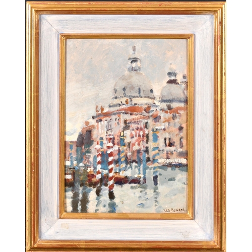 283 - Ken Howard (1932-2022) British. Santa Maria della Salute, Oil on artist's board, Signed, 8.75