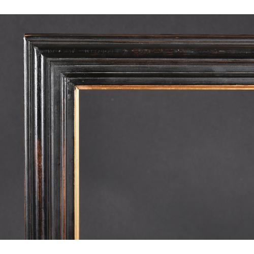 308 - 20th Century English School. A Black Painted Frame, with a gilt slip, rebate 49.5