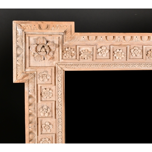 316 - 18th Century English School. An Elaborate Carved Wood Kent Frame, with extended corners, and inset m... 