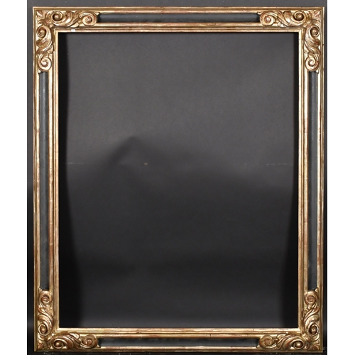 324 - 20th-21st Century English School. A Silver and Black Frame, with swept corners, rebate 39.5