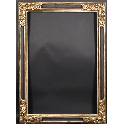 332 - 20th-21st Century English School. A Silver and Black Frame, with swept corners, rebate 36.25