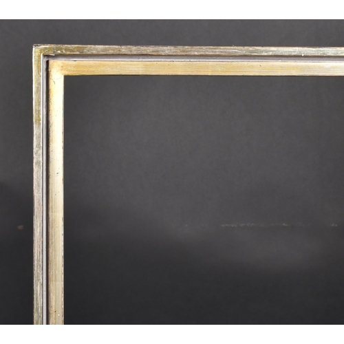 333 - 20th-21st Century English School. A Silver and Black Painted Frame, rebate 36