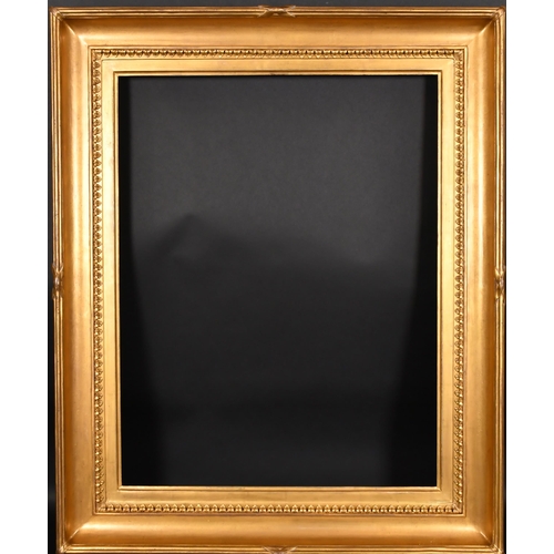 335 - Early 19th Century English School. A Fine Hollow Gilt Frame with a Carved Giltwood Leaf Inner Edge, ... 