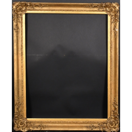 336 - 19th Century English School. A Painted Composition Frame, with swept corners, rebate 36