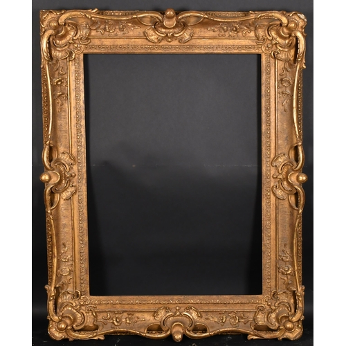 344 - 19th Century English School. A Painted Composition Frame, with swept and pierced centres and corners... 