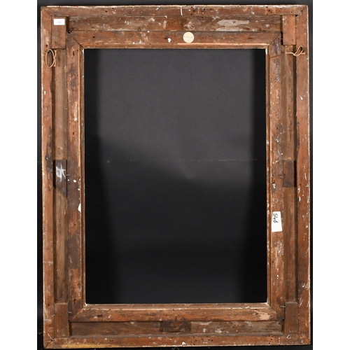 344 - 19th Century English School. A Painted Composition Frame, with swept and pierced centres and corners... 