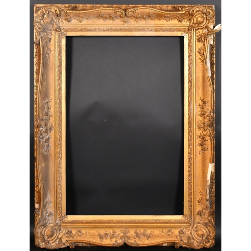 346 - 19th Century English School. A Gilt Composition Frame, with swept centres and corners, rebate 36