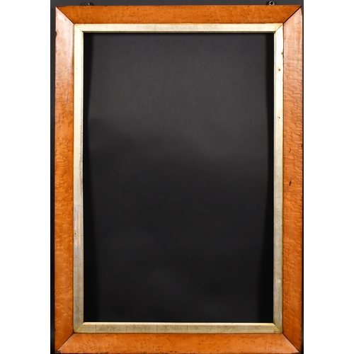 350 - 19th Century English School. A Maple Frame with a silver slip, rebate 35