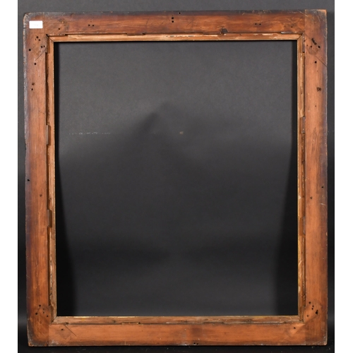 354 - 19th Century English School. A Black Painted Frame, with a gilt slip, rebate 32.5