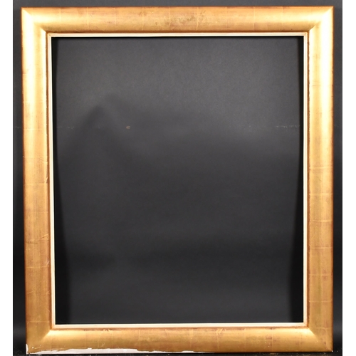 356 - 20th Century English School. A Cushioned Gilt Frame, with a white inner edge, rebate 32