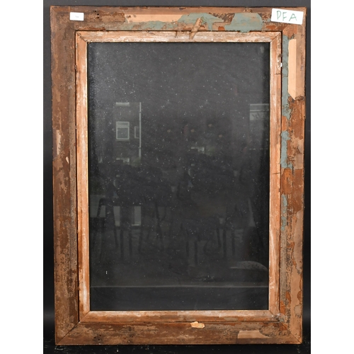 366 - 19th Century English School. A Darkwood Frame, with a gilt slip and inset glass, rebate 31.5