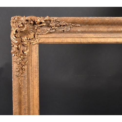 369 - 19th Century English School. A Painted Composition Frame, with swept corners, rebate 30.5