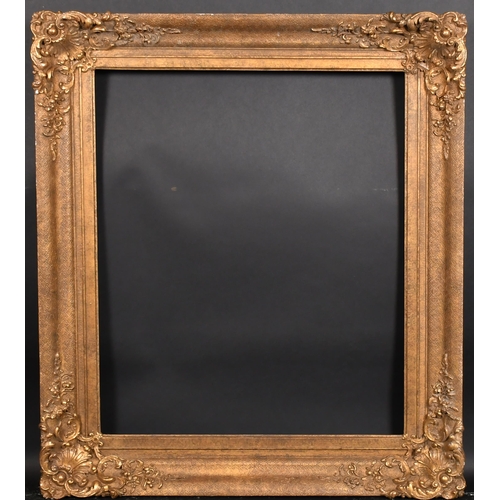 369 - 19th Century English School. A Painted Composition Frame, with swept corners, rebate 30.5