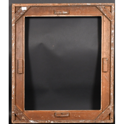 369 - 19th Century English School. A Painted Composition Frame, with swept corners, rebate 30.5