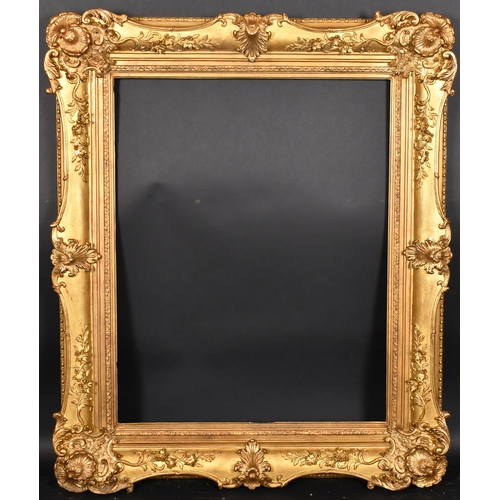 370 - 19th Century English School. A Gilt Composition Frame, with swept centres and corners, rebate 30.5