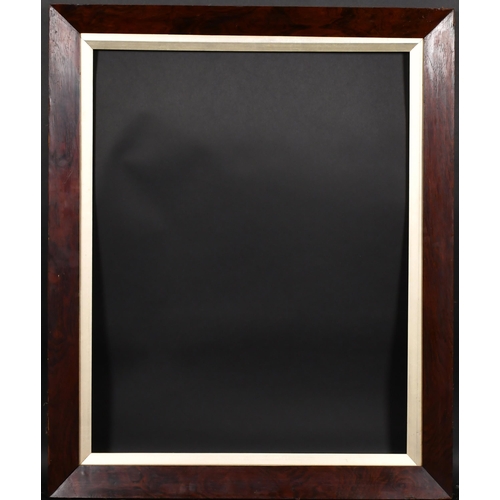 371 - 19th Century English School. A Darkwood Frame, with a silver slip, rebate 30.5