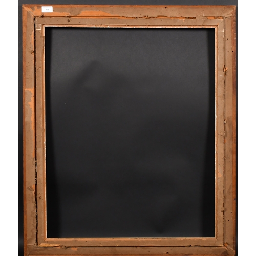 371 - 19th Century English School. A Darkwood Frame, with a silver slip, rebate 30.5