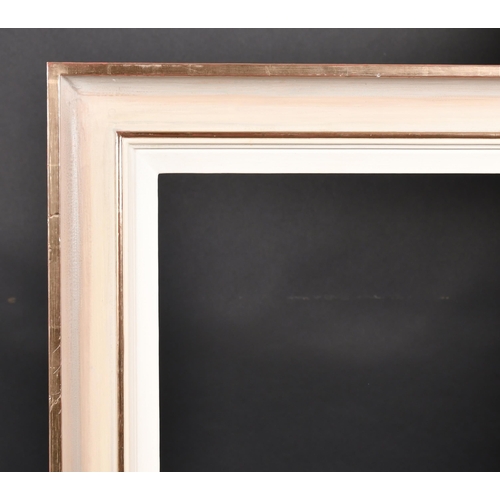 374 - 20th-21st Century English School. A Painted Composition Frame, with silver edging and a white slip, ... 