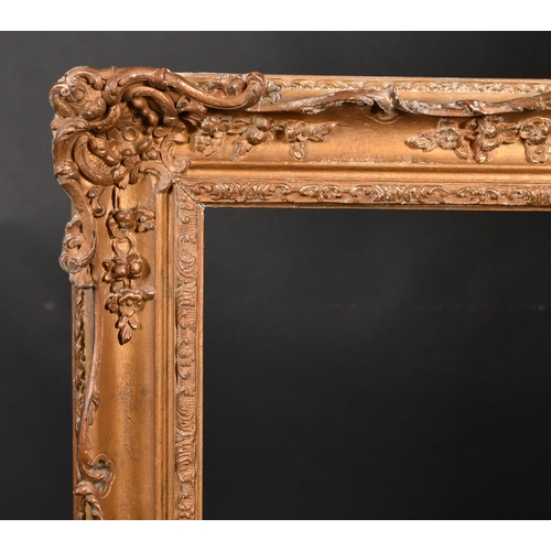 388 - 20th Century English School. A Painted Composition Frame, with swept centres and corners, rebate 30