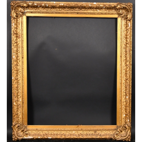 390 - 19th Century English School. A Gilt Composition Frame, with swept corners, rebate 29.75