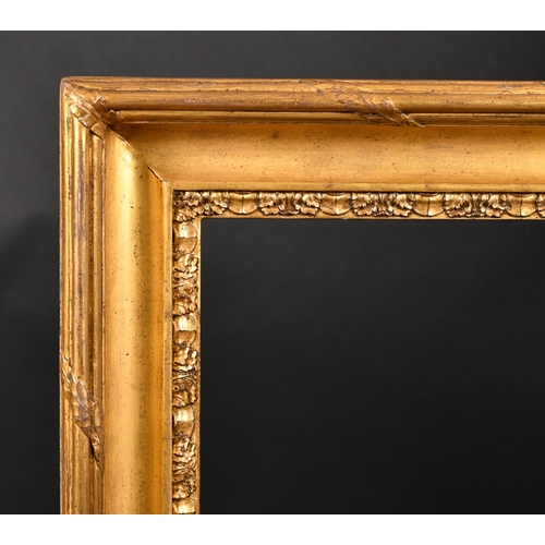 399 - Late 18th Century English School. A Hollow Gilt Composition Frame, with a carved inner edge, rebate ... 